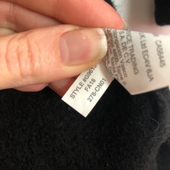 Madewell Merino Wool Black Open Front Cardigan XS - Picture 4 of 7